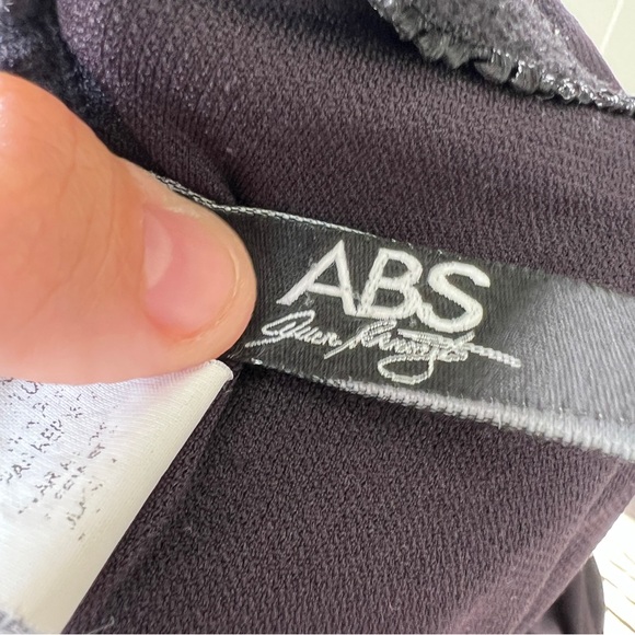 ABS allen schwartz ruched black one piece swimsuit size 10 - Picture 8 of 8